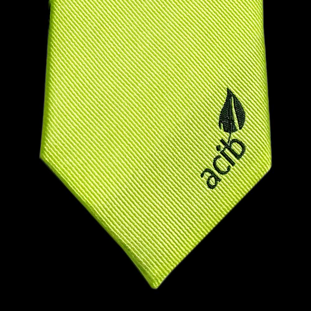 Corbata con logotipo Acib