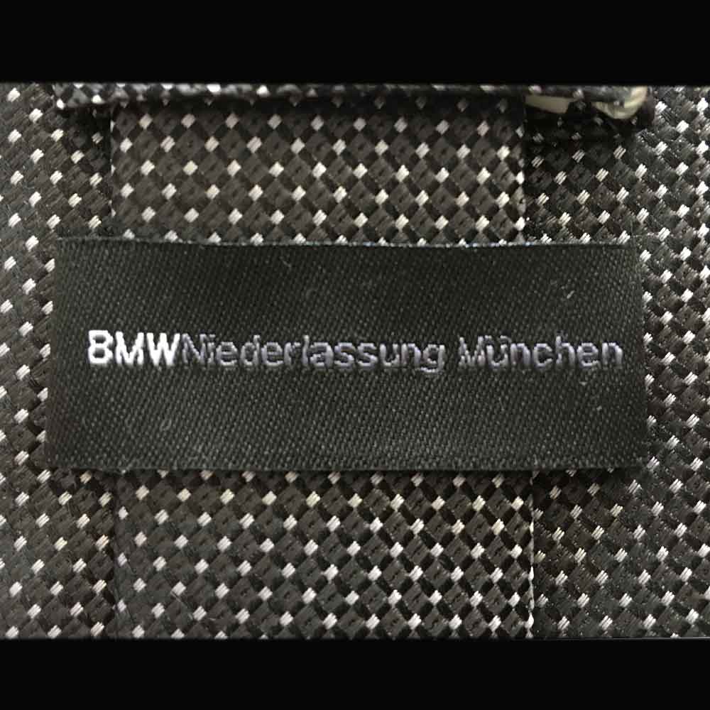 Krawatten Mit Logo Brandlabel - Markenetikette - Bmw Niederlassung München