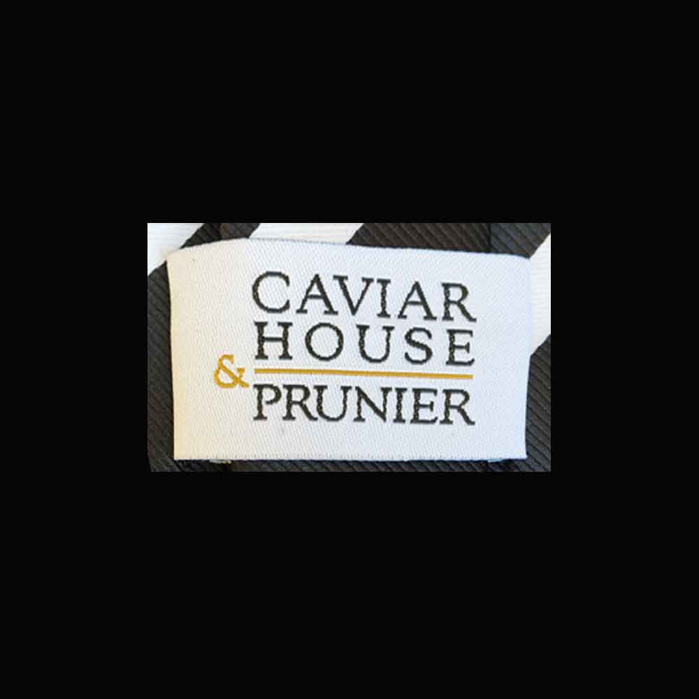 Krawatten Mit Logo Brandlabel - Markenetikette - Caviar House Prunier