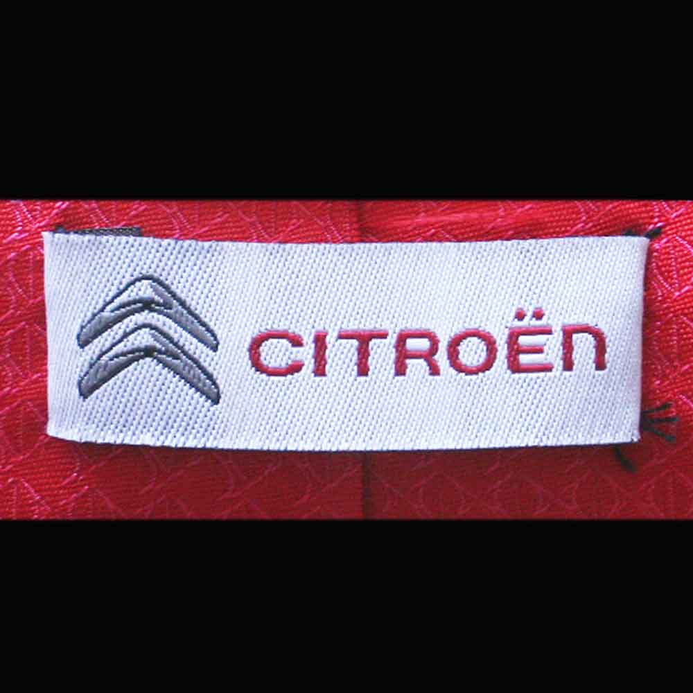 Krawatten Mit Logo Brandlabel - Markenetikette - Citroen