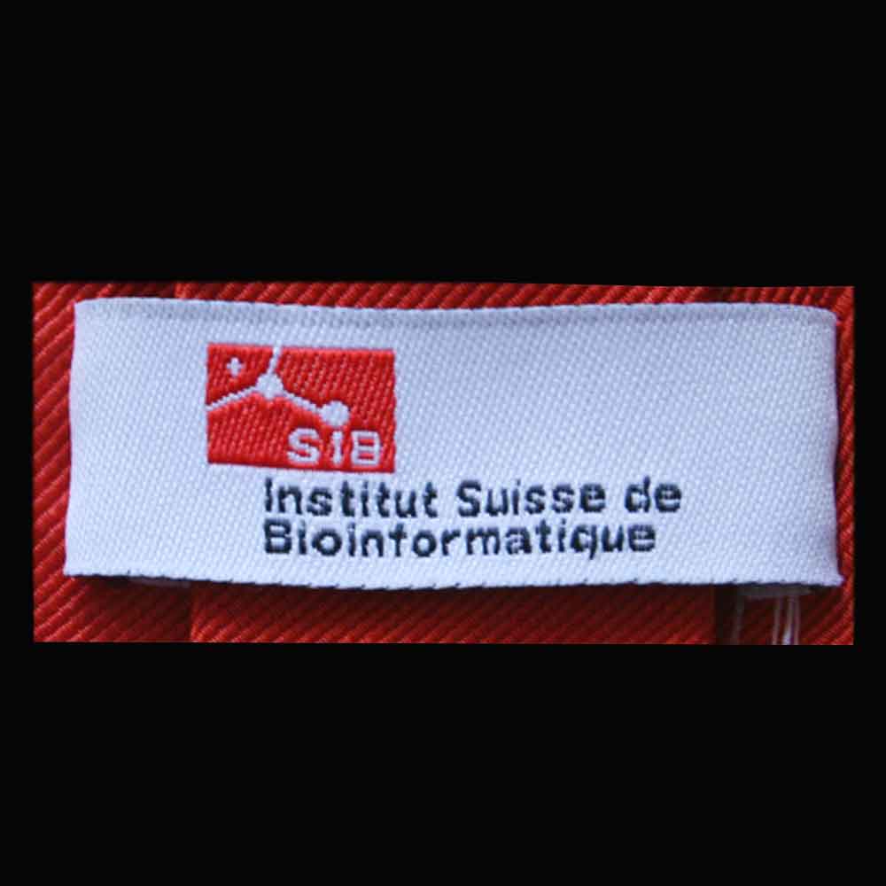 Corbatas con logotipo de marca - Etiqueta de marca - Institut Suisse De Bioinformatique