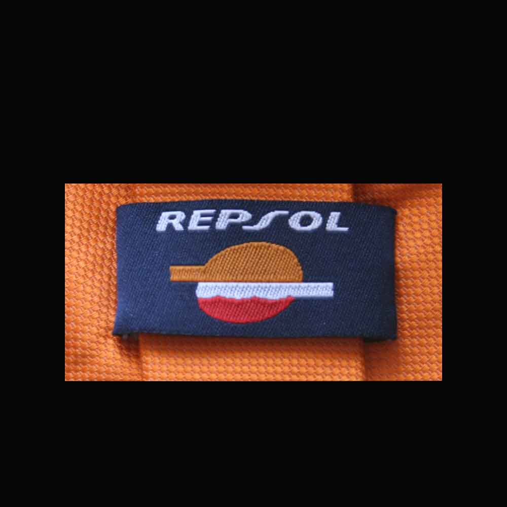 Corbatas con logotipo de marca - Etiqueta de marca - Repsol