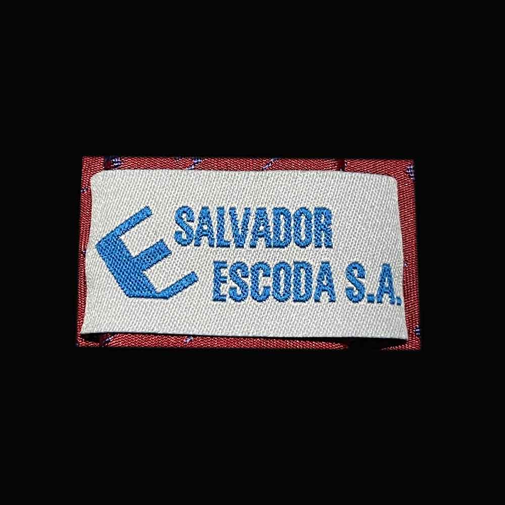 Corbatas con logotipo de marca - Etiqueta de marca - Salvador Escoda