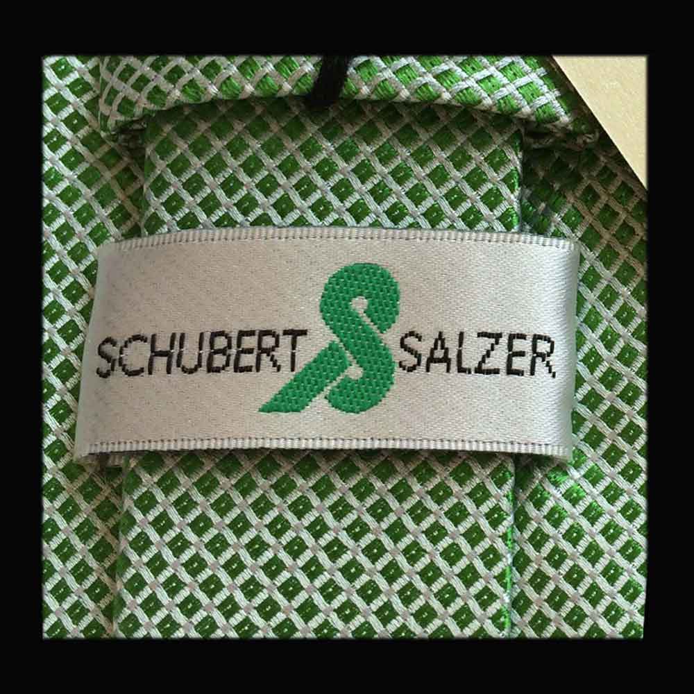 Krawatten Mit Logo Brandlabel - Markenetikette - Schubert Salzer