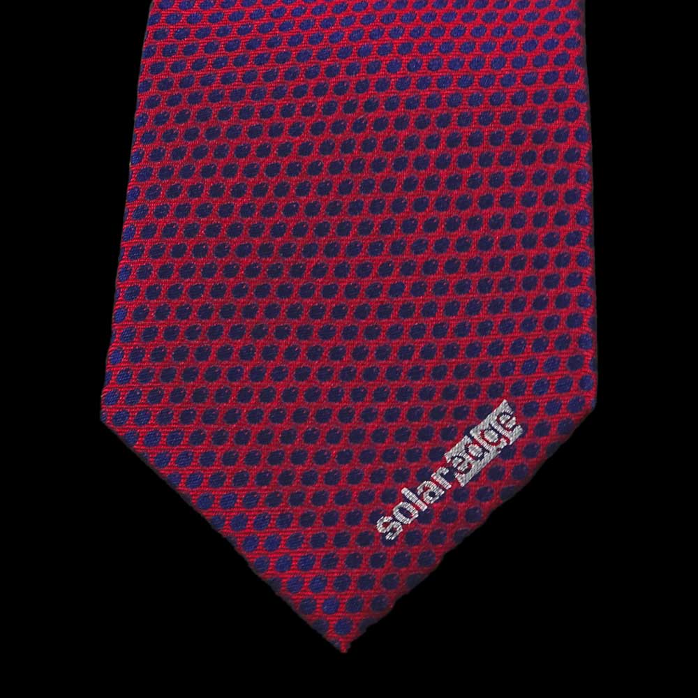Krawatte Mit Logo Auf Vorderseite Solar Edge