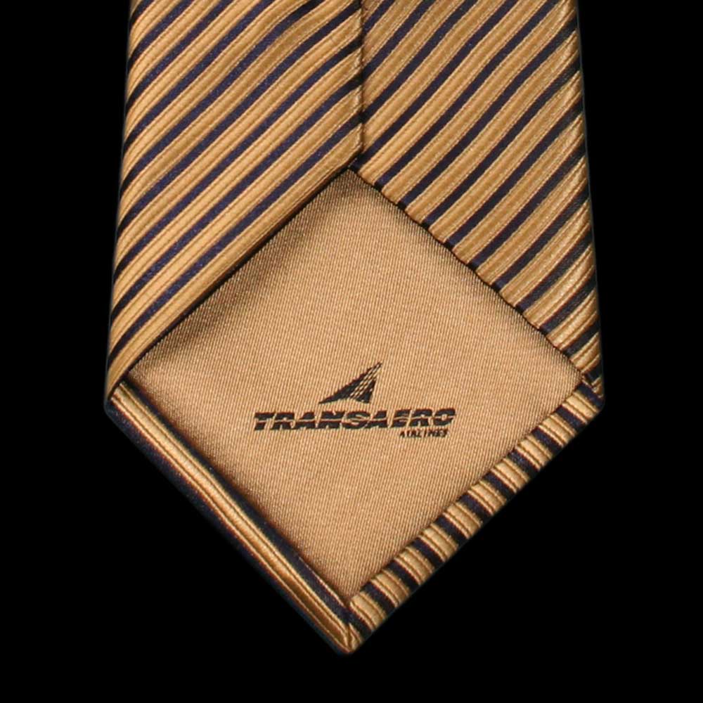 Cravates tissées avec logo Transaereo doublées