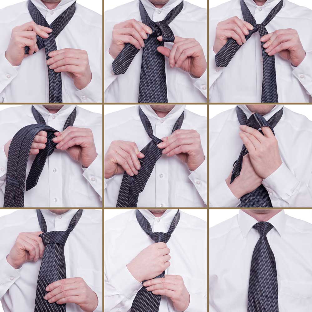 Krawatte Binden