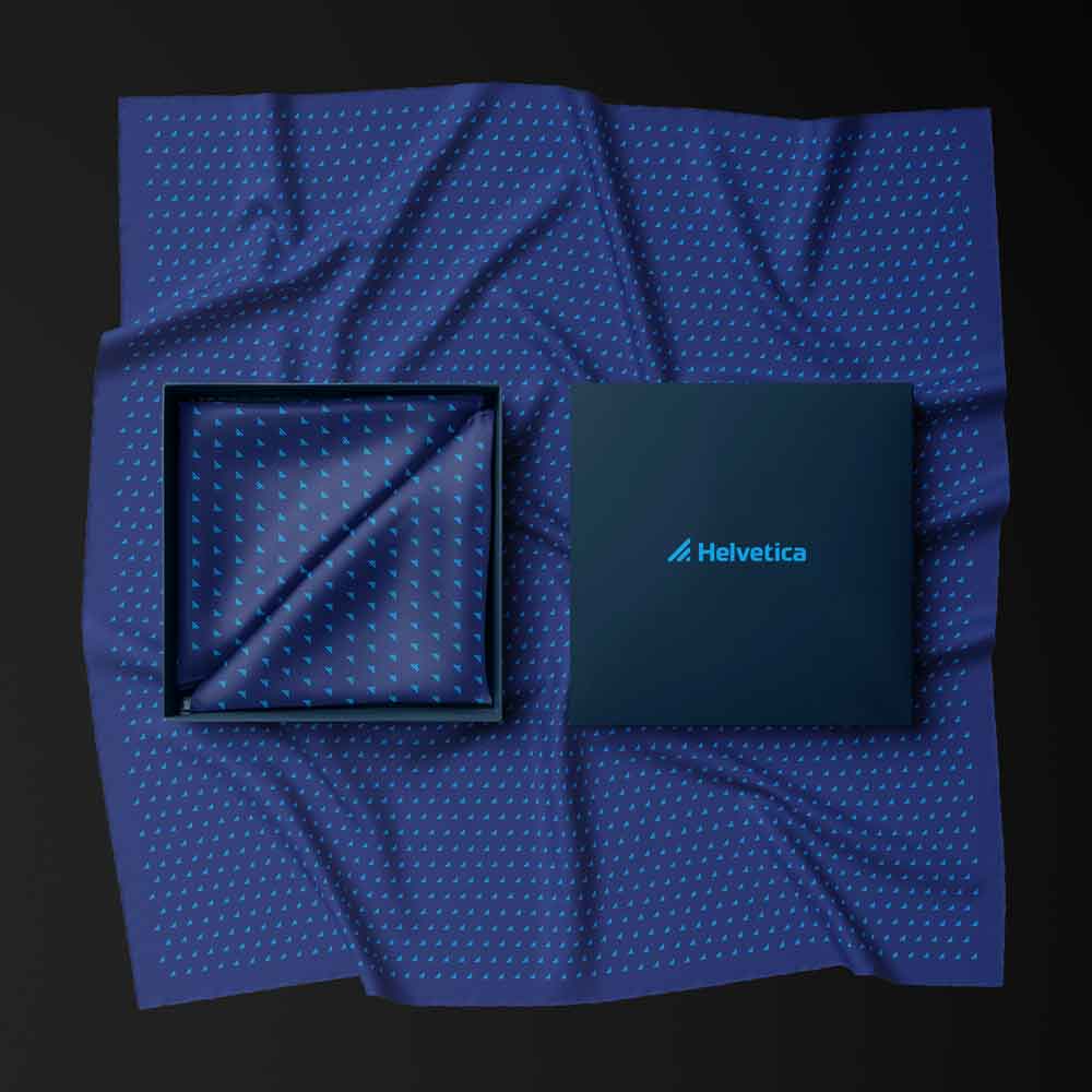 Scarf and Pocket Square - Helvetica