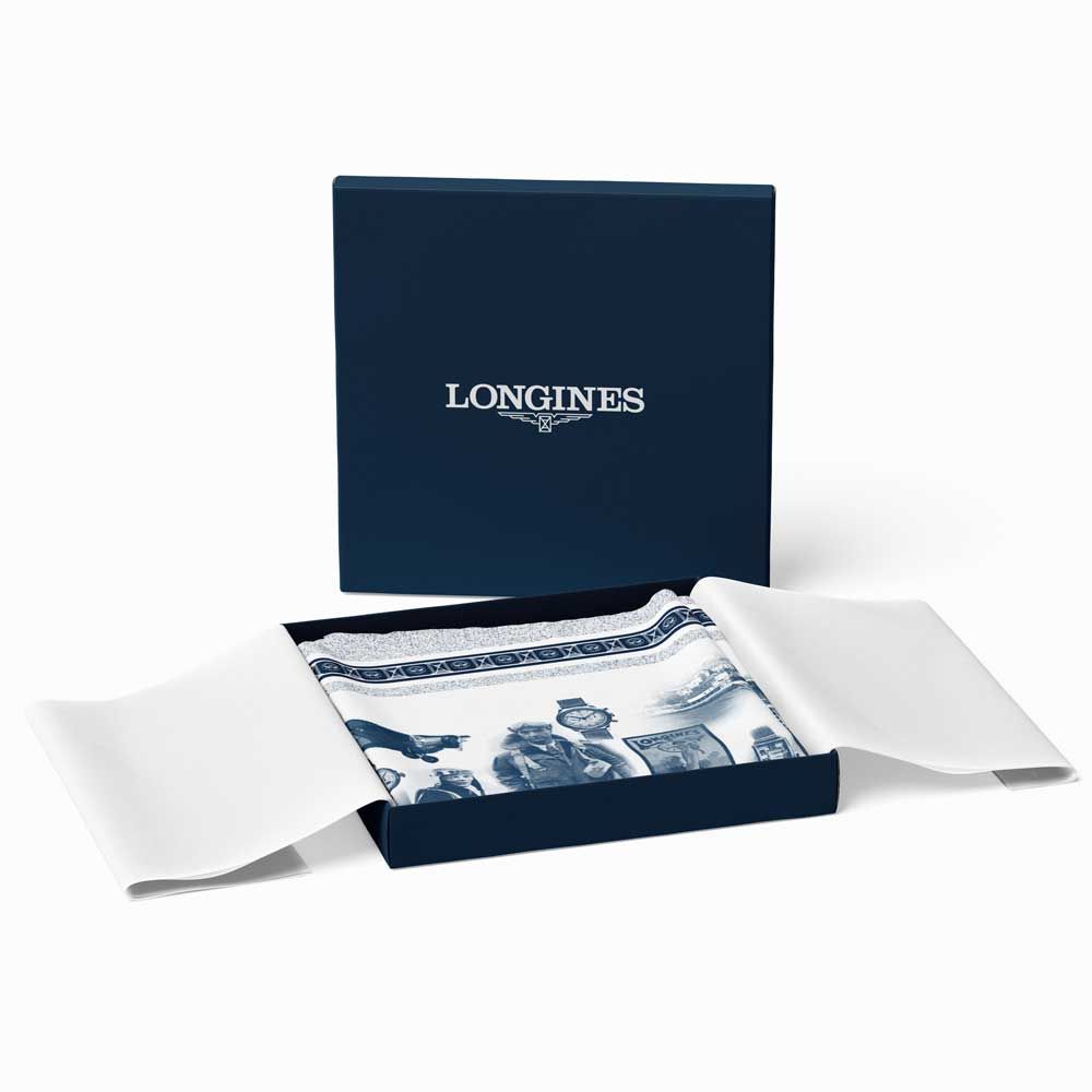 Longines sliding folding box with tissue paper