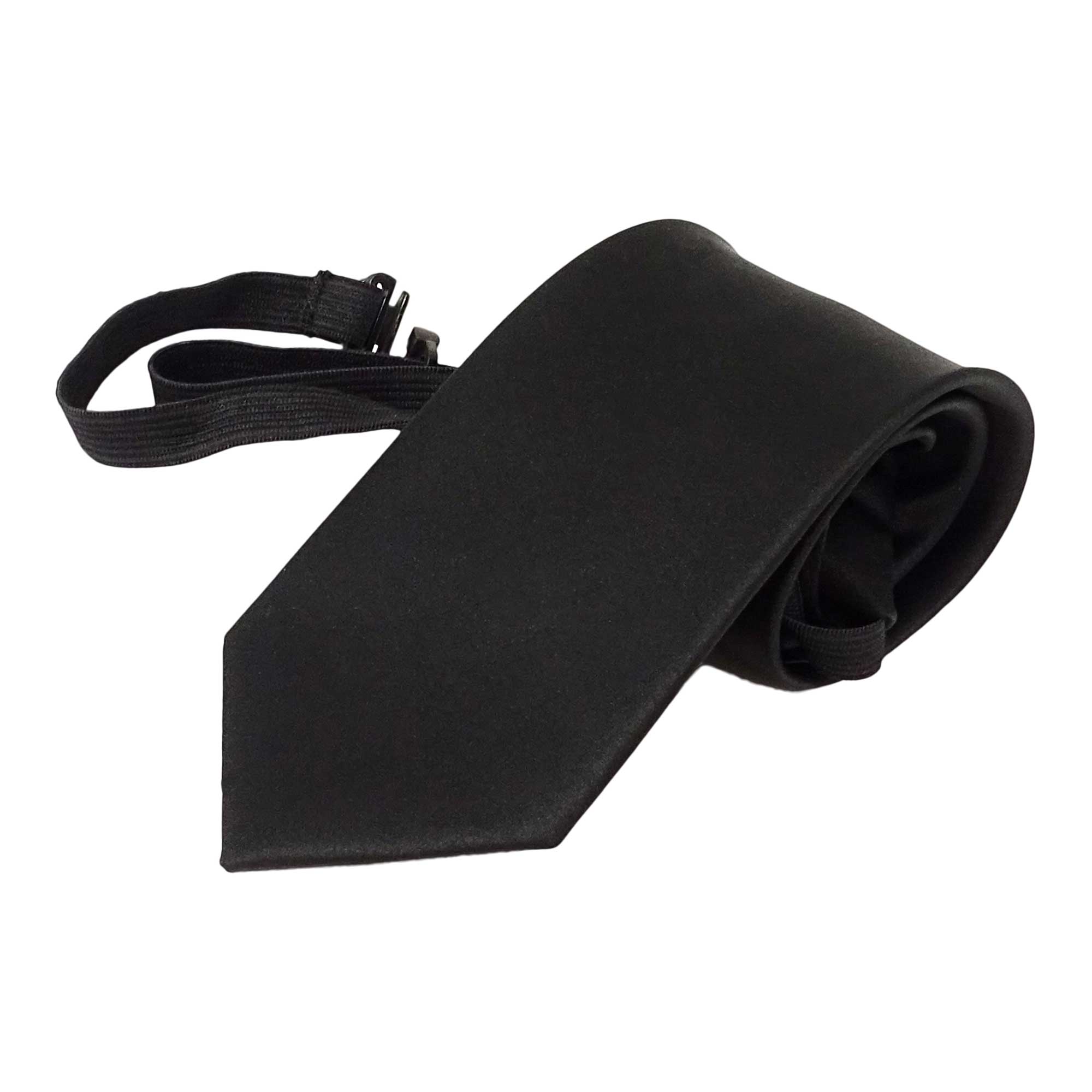 Kravatë me elastik e zezë