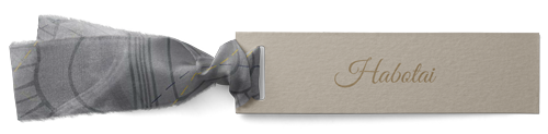 Personalizēta zīda lente ar habotai apdari